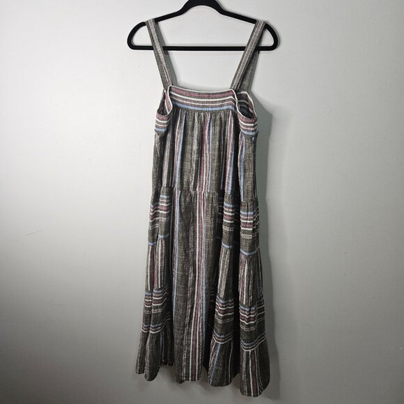 Xirena Dylan Freedom Stripe Maxi Dress Sz M Loose Fit - Picture 8 of 8